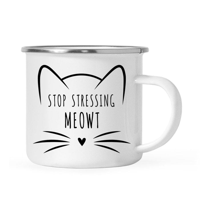 Pink Cat Svg Campfire Coffee Mug-Set of 1-Andaz Press-Stressing-