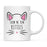 Pink Cat Svg Ceramic Coffee Mug-Set of 1-Andaz Press-Cat Mom-