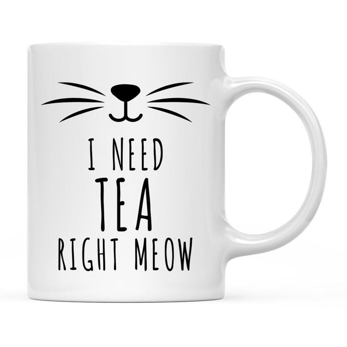 Pink Cat Svg Ceramic Coffee Mug-Set of 1-Andaz Press-Cat Mom-