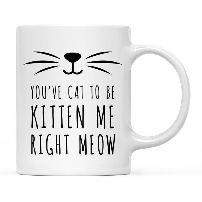 Pink Cat Svg Ceramic Coffee Mug-Set of 1-Andaz Press-Cat Mom-