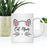 Pink Cat Svg Ceramic Coffee Mug-Set of 1-Andaz Press-Cat Mom-