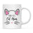 Pink Cat Svg Ceramic Coffee Mug-Set of 1-Andaz Press-Cat Mom-