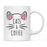 Pink Cat Svg Ceramic Coffee Mug-Set of 1-Andaz Press-Cats & Coffee-