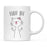 Pink Cat Svg Ceramic Coffee Mug-Set of 1-Andaz Press-Fluff Off-