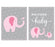Pink Girl Elephant Baby Shower Party Signs & Banner Decorations-Set of 20-Andaz Press-