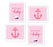 Pink Girl Nautical Baby Shower Party Signs & Graphic Decorations-Set of 4-Andaz Press-