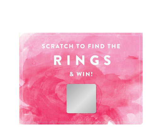 Pink Watercolor Wedding Bridal Shower Game Scratch Cards-Set of 30-Andaz Press-