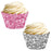 Pink and Silver Glitter Cupcake Wrapper-set of 24-Andaz Press-