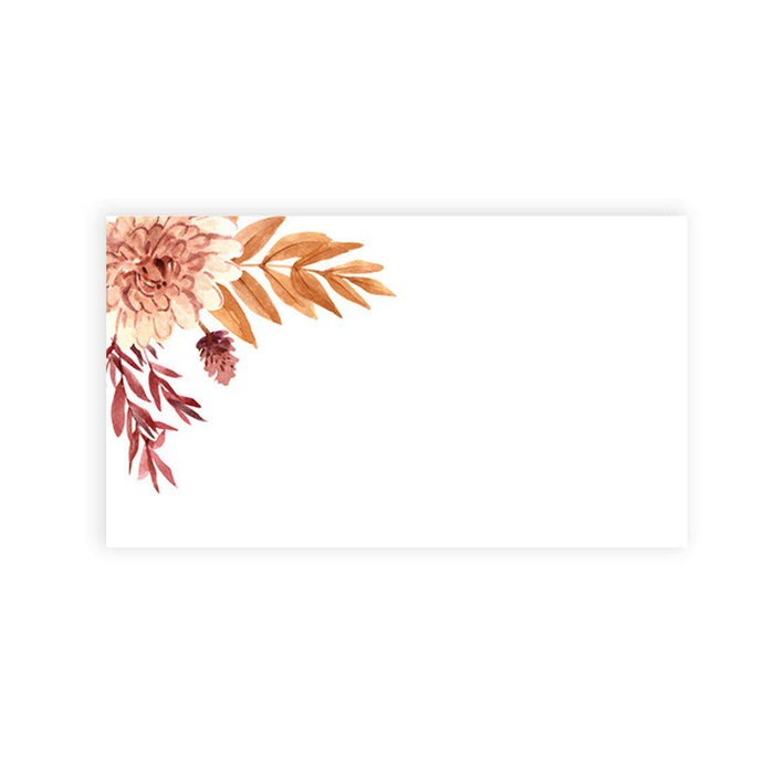 Place Cards for Wedding Party Tables, Seating Name Place Cards, Wedding Decorations Design 1-Set of 60-Andaz Press-Autumn Dried Florals-