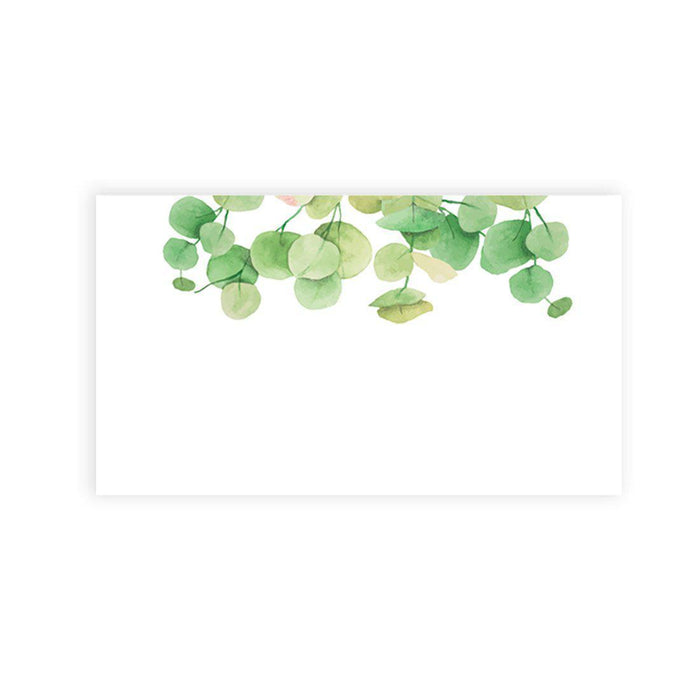 Place Cards for Wedding Party Tables, Seating Name Place Cards, Wedding Decorations Design 1-Set of 60-Andaz Press-Eucalyptus Greenery-
