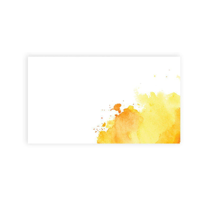 Place Cards for Wedding Party Tables, Seating Name Place Cards, Wedding Decorations Design 1-Set of 60-Andaz Press-Ombre Orange Watercolor-