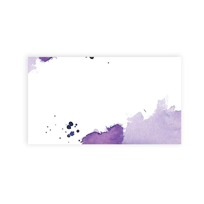 Place Cards for Wedding Party Tables, Seating Name Place Cards, Wedding Decorations Design 1-Set of 60-Andaz Press-Ombre Purple Watercolor-