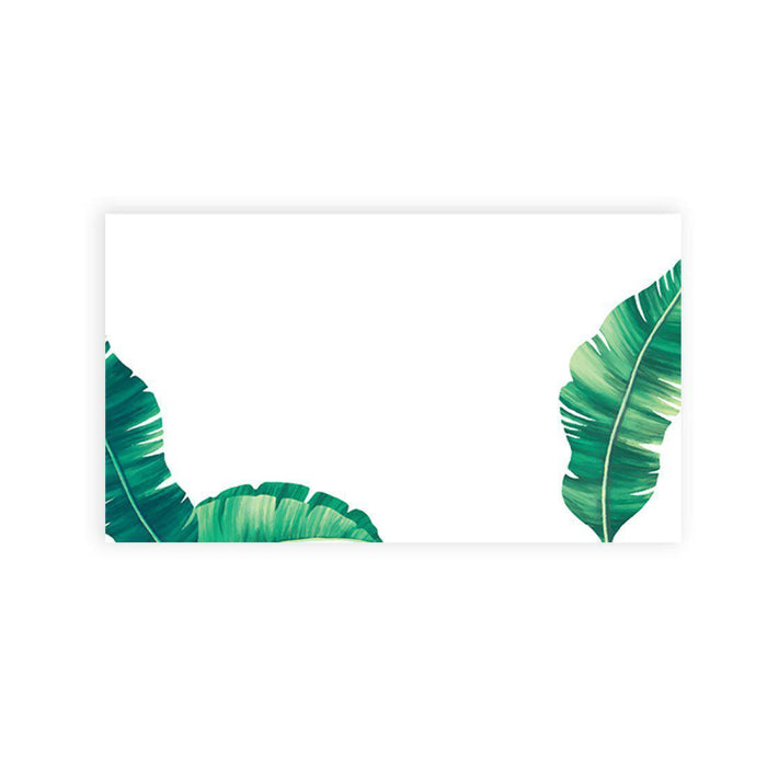Place Cards for Wedding Party Tables, Seating Name Place Cards, Wedding Decorations Design 1-Set of 60-Andaz Press-Tropical Banana Leaf-