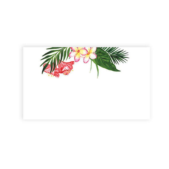 Place Cards for Wedding Party Tables, Seating Name Place Cards, Wedding Decorations Design 1-Set of 60-Andaz Press-Tropical Florals-