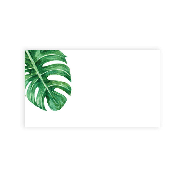 Place Cards for Wedding Party Tables, Seating Name Place Cards, Wedding Decorations Design 1-Set of 60-Andaz Press-Tropical Monstera Leaf-