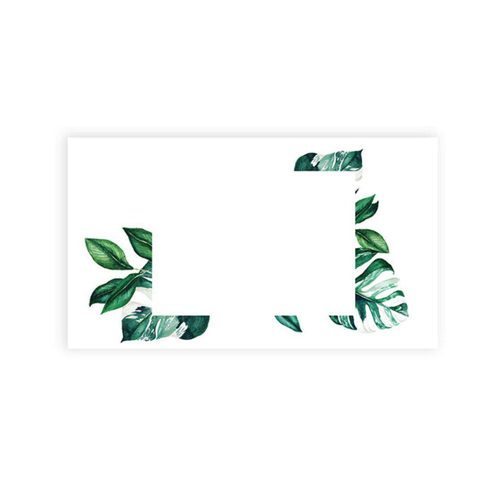 Place Cards for Wedding Party Tables, Seating Name Place Cards, Wedding Decorations Design 1-Set of 60-Andaz Press-Tropical Monstera Leaves-