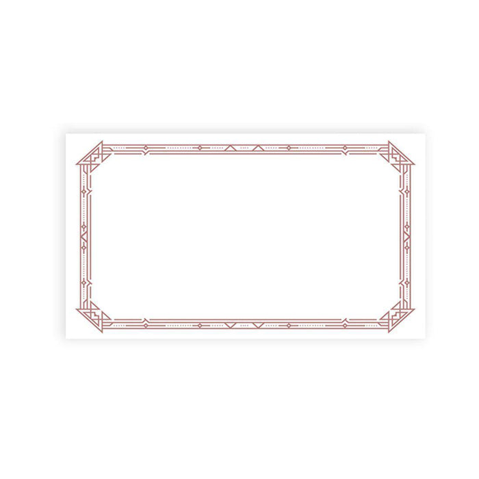 Place Cards for Wedding Party Tables, Seating Name Place Cards for Holders, Design 2-Set of 60-Andaz Press-Dark Green Elegant Ornate-