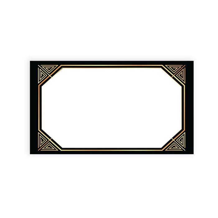 Place Cards for Wedding Party Tables, Seating Name Place Cards for Holders, Design 2-Set of 60-Andaz Press-Dark Green Elegant Ornate-