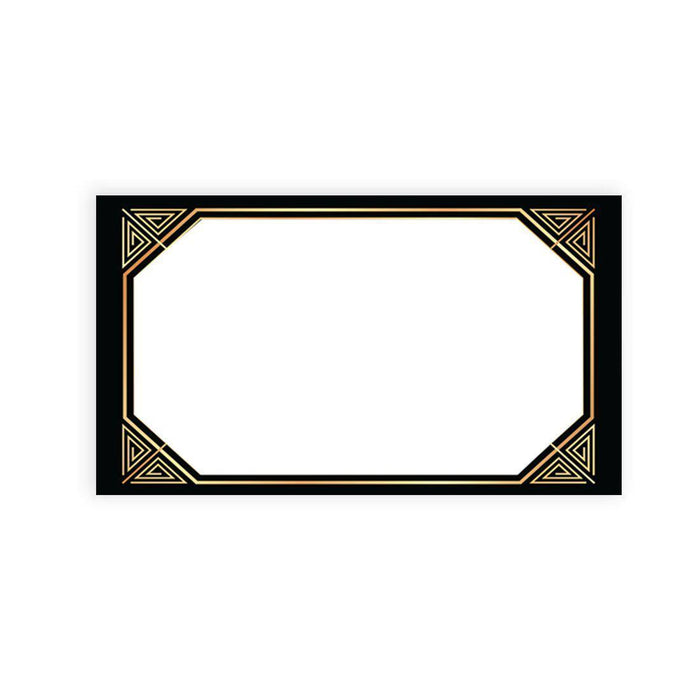 Place Cards for Wedding Party Tables, Seating Name Place Cards for Holders, Design 2-Set of 60-Andaz Press-Gold Art Deco-