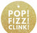 Pop, Fizz, Clink! Circle Gift Tags, Modern Style-Set of 24-Andaz Press-Ivory-