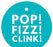 Pop, Fizz, Clink! Circle Gift Tags, Modern Style-Set of 24-Andaz Press-Aqua-