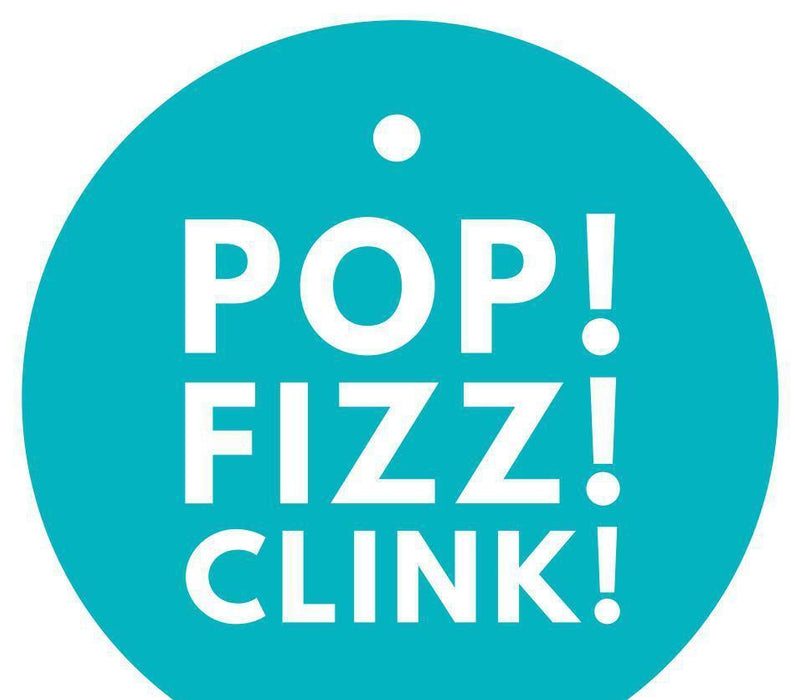 Pop, Fizz, Clink! Circle Gift Tags, Modern Style-Set of 24-Andaz Press-Aqua-