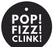 Pop, Fizz, Clink! Circle Gift Tags, Modern Style-Set of 24-Andaz Press-Black-