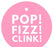 Pop, Fizz, Clink! Circle Gift Tags, Modern Style-Set of 24-Andaz Press-Bubblegum Pink-