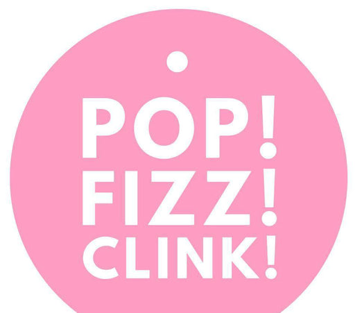 Pop, Fizz, Clink! Circle Gift Tags, Modern Style-Set of 24-Andaz Press-Bubblegum Pink-