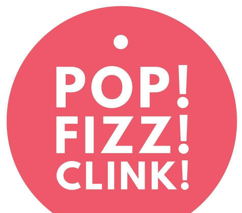 Pop, Fizz, Clink! Circle Gift Tags, Modern Style-Set of 24-Andaz Press-Coral-