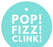 Pop, Fizz, Clink! Circle Gift Tags, Modern Style-Set of 24-Andaz Press-Diamond Blue-