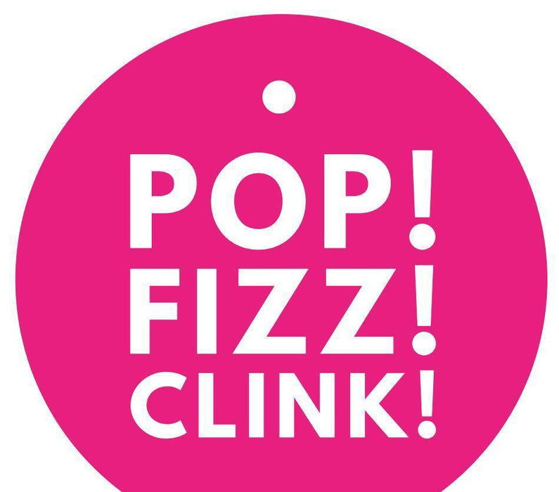 Pop, Fizz, Clink! Circle Gift Tags, Modern Style-Set of 24-Andaz Press-Fuchsia-