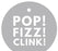 Pop, Fizz, Clink! Circle Gift Tags, Modern Style-Set of 24-Andaz Press-Gray-