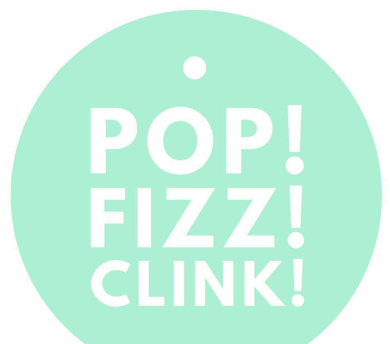 Pop, Fizz, Clink! Circle Gift Tags, Modern Style-Set of 24-Andaz Press-Mint Green-