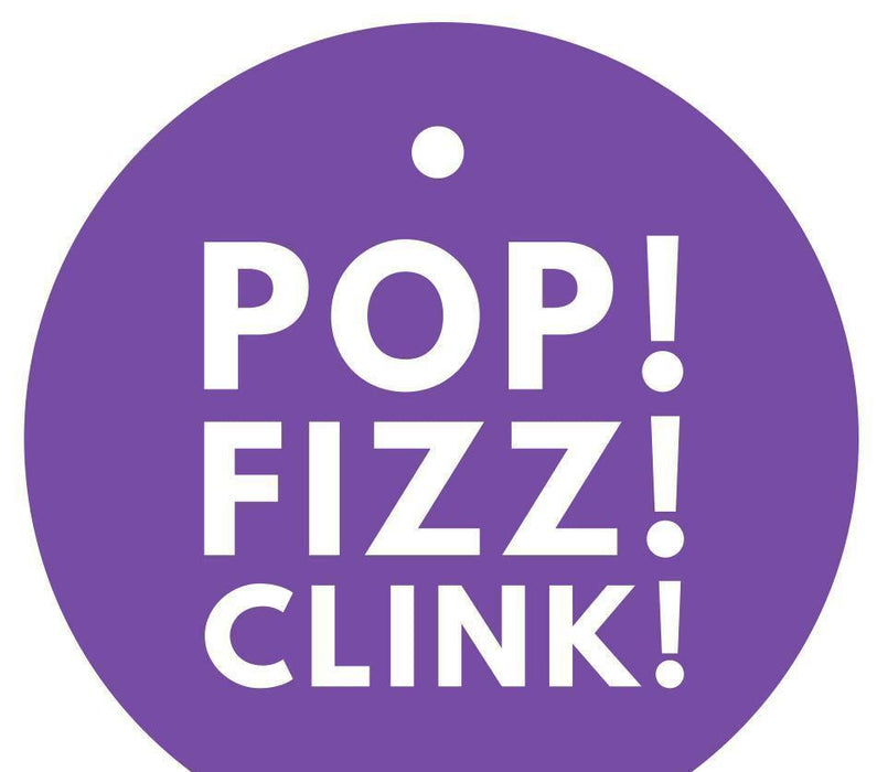 Pop, Fizz, Clink! Circle Gift Tags, Modern Style-Set of 24-Andaz Press-Purple-
