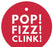 Pop, Fizz, Clink! Circle Gift Tags, Modern Style-Set of 24-Andaz Press-Red-