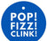 Pop, Fizz, Clink! Circle Gift Tags, Modern Style-Set of 24-Andaz Press-Royal Blue-