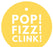 Pop, Fizz, Clink! Circle Gift Tags, Modern Style-Set of 24-Andaz Press-Yellow-