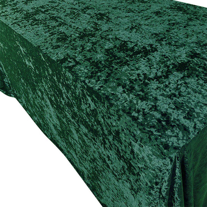Premium Crushed Velvet Rectangle Tablecloth, 90 x 156 Inch-Set of 1-Koyal Wholesale-Champagne-