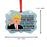 President Donald Trump Fancy Frame Christmas Ornament, Funny Metal Holiday Present Ideas Design 1-Set of 1-Andaz Press-Accountant-