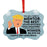President Donald Trump Fancy Frame Christmas Ornament, Funny Metal Holiday Present Ideas Design 2-Set of 1-Andaz Press-Farmer-