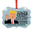 President Donald Trump Fancy Frame Christmas Ornament, Funny Metal Holiday Present Ideas Design 2-Set of 1-Andaz Press-Judge-