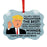 President Donald Trump Fancy Frame Christmas Ornament, Funny Metal Holiday Present Ideas Design 3-Set of 1-Andaz Press-Pianist-