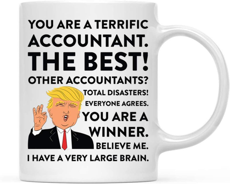 President Donald Trump Terrific Career Ceramic Coffee Mug Collection 1-Set of 1-Andaz Press-Accountant-