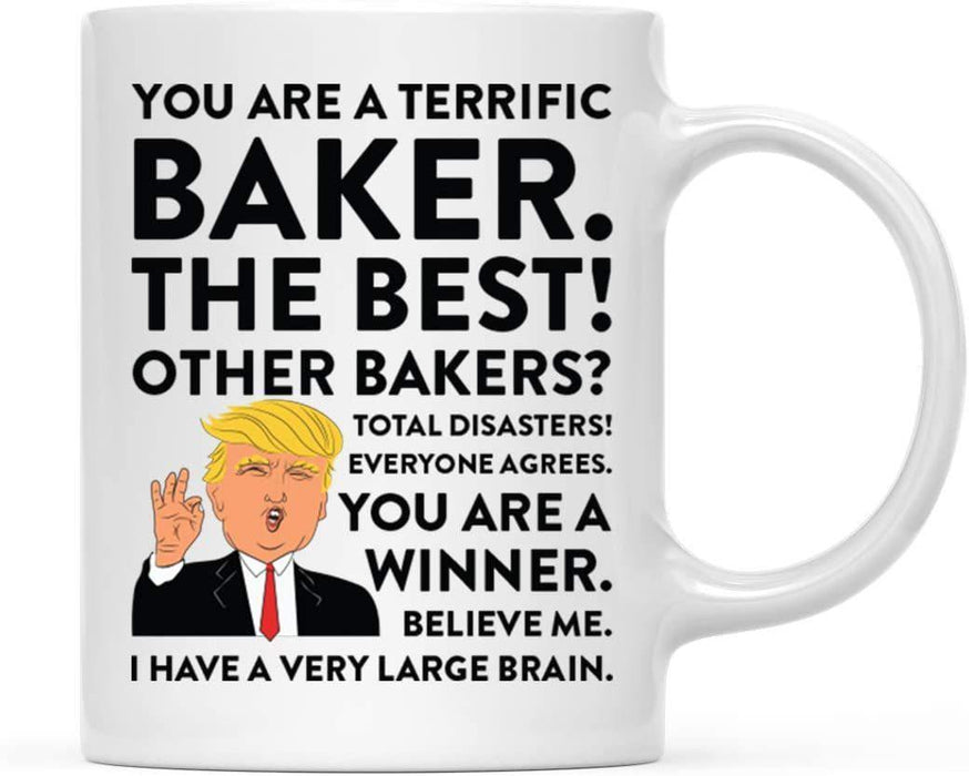 President Donald Trump Terrific Career Ceramic Coffee Mug Collection 1-Set of 1-Andaz Press-Baker-
