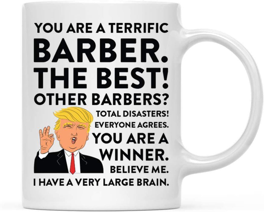 President Donald Trump Terrific Career Ceramic Coffee Mug Collection 1-Set of 1-Andaz Press-Barber-