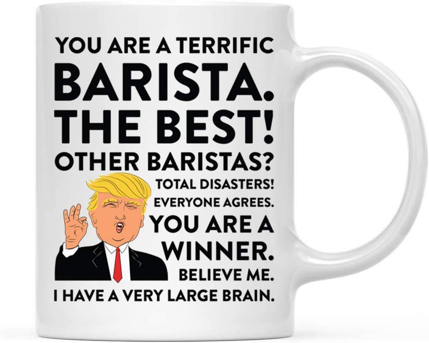 President Donald Trump Terrific Career Ceramic Coffee Mug Collection 1-Set of 1-Andaz Press-Barista-
