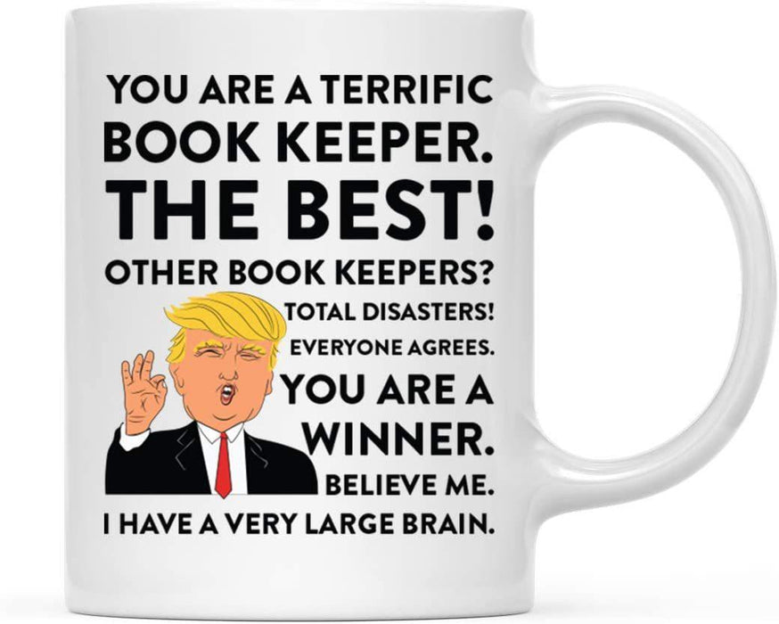 President Donald Trump Terrific Career Ceramic Coffee Mug Collection 1-Set of 1-Andaz Press-Book Keeper-