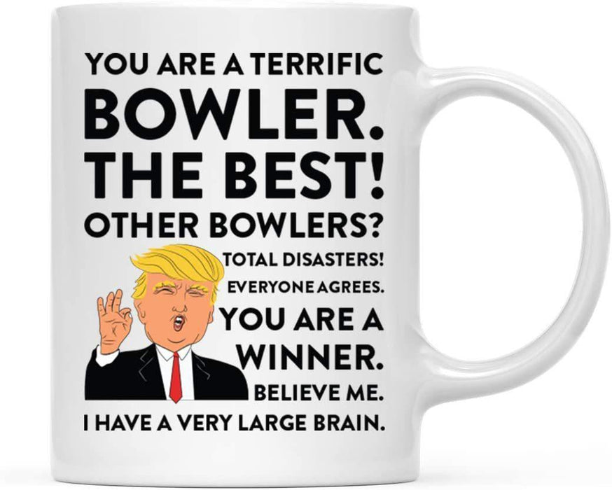 President Donald Trump Terrific Career Ceramic Coffee Mug Collection 1-Set of 1-Andaz Press-Bowler-