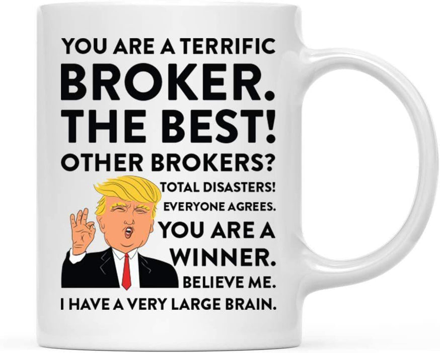 President Donald Trump Terrific Career Ceramic Coffee Mug Collection 1-Set of 1-Andaz Press-Broker-